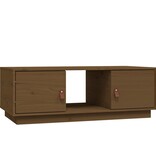 VidaXL Salontafel 100x50x35 cm massief grenenhout honingbruin