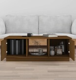VidaXL Salontafel 100x50x35 cm massief grenenhout honingbruin