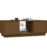 VidaXL Salontafel 100x50x35 cm massief grenenhout honingbruin