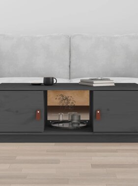 VidaXL Salontafel 100x50x35 cm massief grenenhout grijs