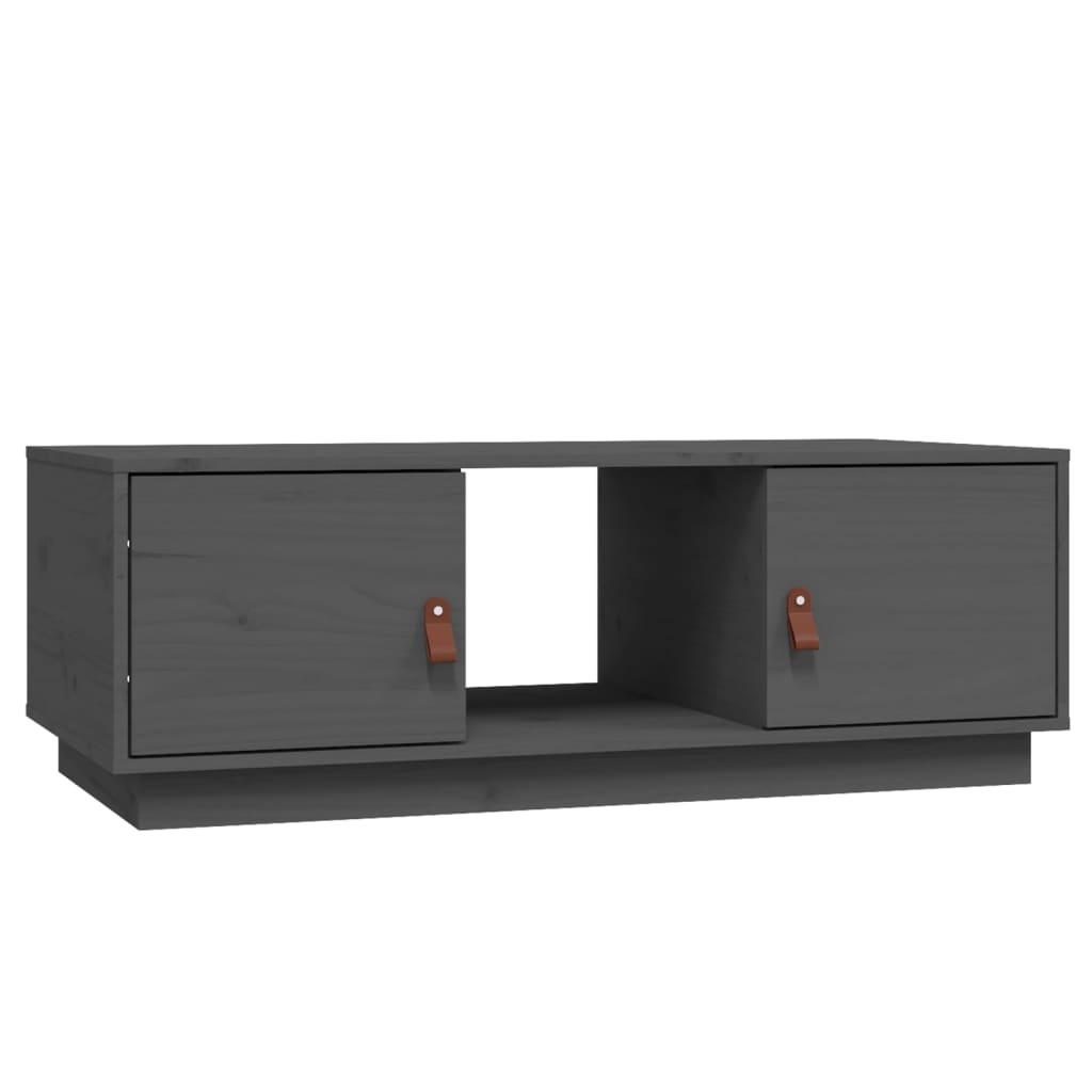 VidaXL Salontafel 100x50x35 cm massief grenenhout grijs