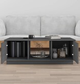 VidaXL Salontafel 100x50x35 cm massief grenenhout grijs