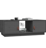 VidaXL Salontafel 100x50x35 cm massief grenenhout grijs