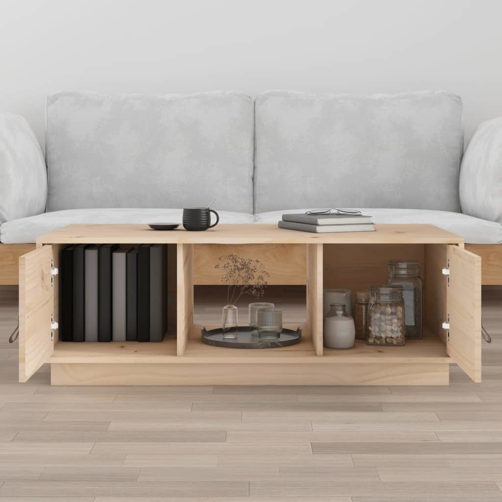 VidaXL Salontafel 100x50x35 cm massief grenenhout