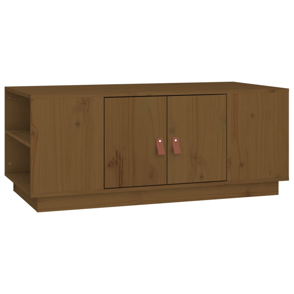 VidaXL Salontafel 100x50x41 cm massief grenenhout honingbruin