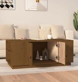 VidaXL Salontafel 100x50x41 cm massief grenenhout honingbruin