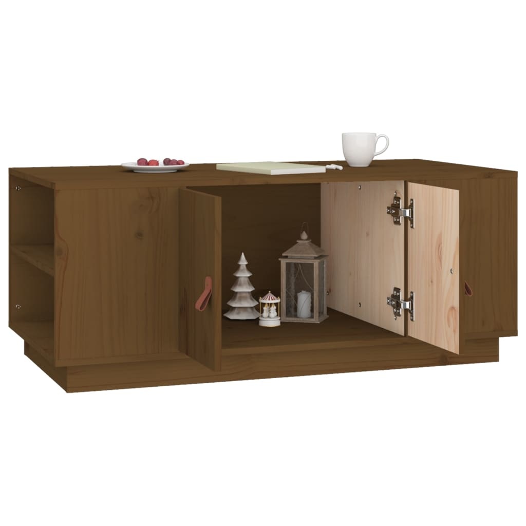 VidaXL Salontafel 100x50x41 cm massief grenenhout honingbruin