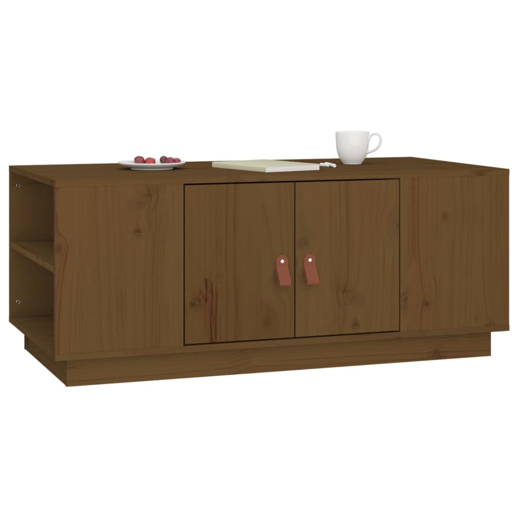 VidaXL Salontafel 100x50x41 cm massief grenenhout honingbruin