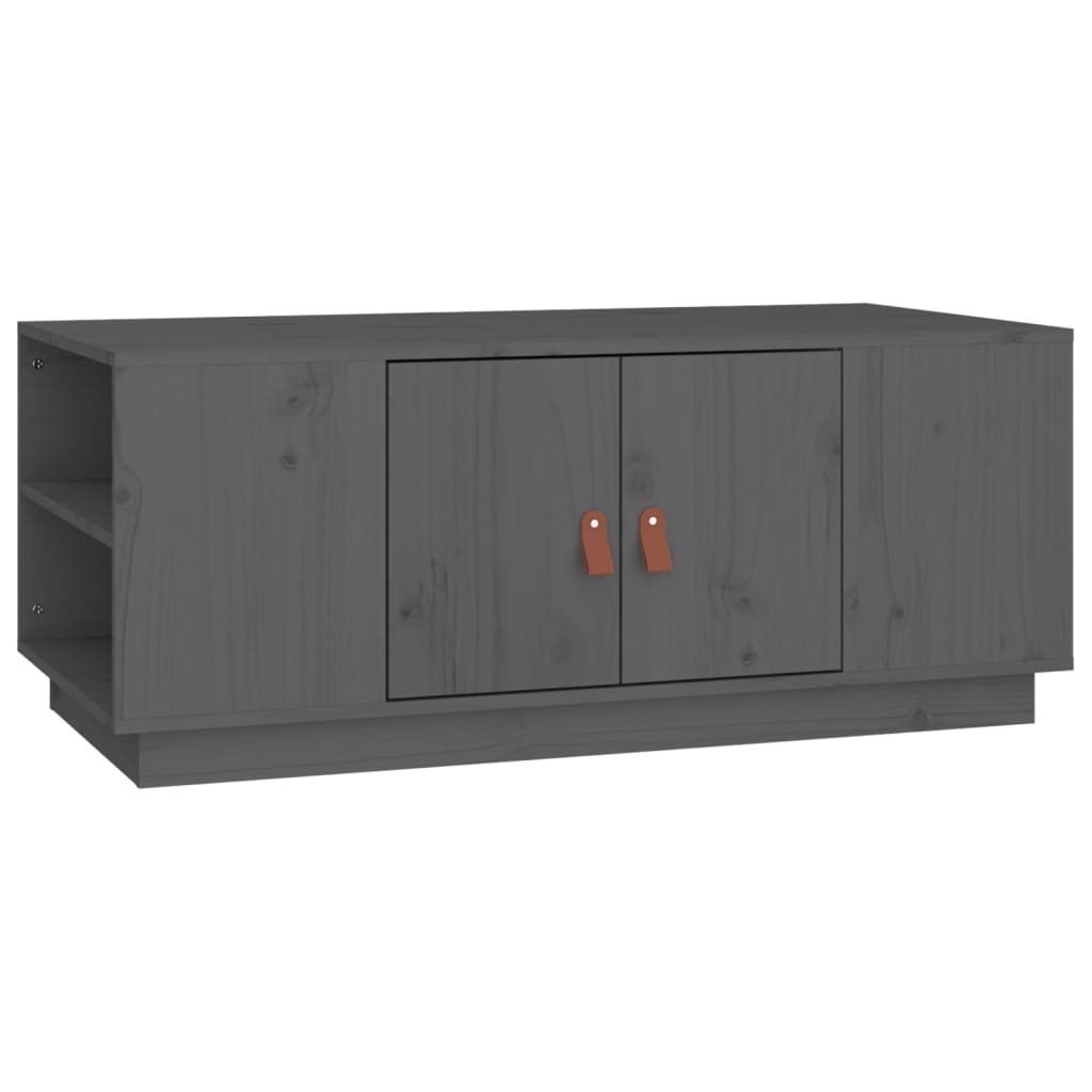 VidaXL Salontafel 100x50x41 cm massief grenenhout grijs