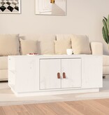 VidaXL Salontafel 100x50x41 cm massief grenenhout wit
