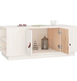 VidaXL Salontafel 100x50x41 cm massief grenenhout wit