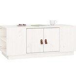 VidaXL Salontafel 100x50x41 cm massief grenenhout wit
