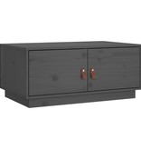 VidaXL Salontafel 80x50x35 cm massief grenenhout grijs