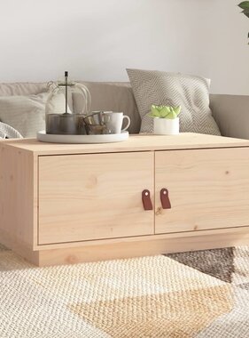 VidaXL Salontafel 80x50x35 cm massief grenenhout