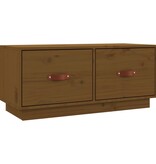 VidaXL Tv-meubel 80x34x35 cm massief grenenhout honingbruin