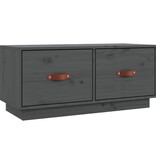 VidaXL Tv-meubel 80x34x35 cm massief grenenhout grijs