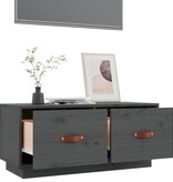 VidaXL Tv-meubel 80x34x35 cm massief grenenhout grijs