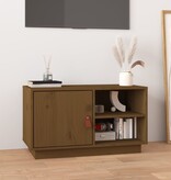 VidaXL Tv-meubel 70x34x40 cm massief grenenhout honingbruin