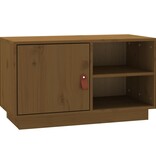 VidaXL Tv-meubel 70x34x40 cm massief grenenhout honingbruin