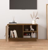 VidaXL Tv-meubel 70x34x40 cm massief grenenhout honingbruin