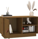 VidaXL Tv-meubel 70x34x40 cm massief grenenhout honingbruin
