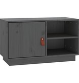 VidaXL Tv-meubel 70x34x40 cm massief grenenhout grijs