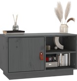 VidaXL Tv-meubel 70x34x40 cm massief grenenhout grijs