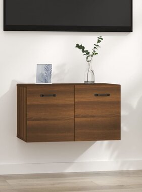 VidaXL Wandkast 60x36,5x35 cm bewerkt hout bruineikenkleurig