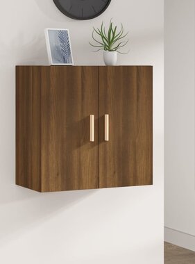 VidaXL Wandkast 60x30x60 cm bewerkt hout bruineikenkleurig