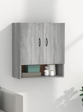 VidaXL Wandkast 60x31x70 cm bewerkt hout grijs sonoma eikenkleurig