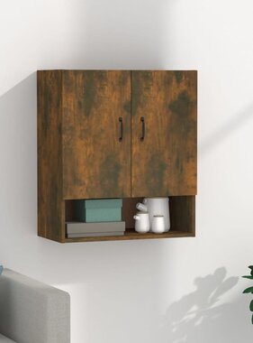 VidaXL Wandkast 60x31x70 cm bewerkt hout gerookt eikenkleurig