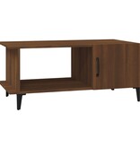 VidaXL Salontafel 90x50x40 cm bewerkt hout bruineikenkleurig