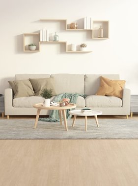 VidaXL Salontafels 2 st 50x50x40 cm bewerkt hout grijs sonoma eiken