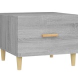 VidaXL Salontafel 50x50x40 cm bewerkt hout grijs sonoma eikenkleurig
