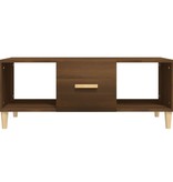 VidaXL Salontafel 102x50x40 cm bewerkt hout bruineikenkleurig