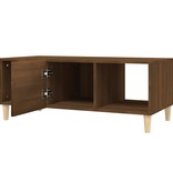 VidaXL Salontafel 102x50x40 cm bewerkt hout bruineikenkleurig