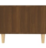 VidaXL Salontafel 102x50x40 cm bewerkt hout bruineikenkleurig