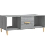 VidaXL Salontafel 102x50x40 cm bewerkt hout grijs sonoma eikenkleurig