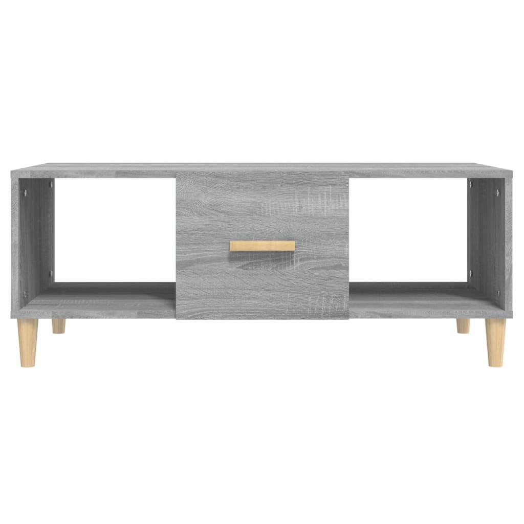 VidaXL Salontafel 102x50x40 cm bewerkt hout grijs sonoma eikenkleurig