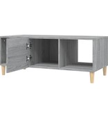 VidaXL Salontafel 102x50x40 cm bewerkt hout grijs sonoma eikenkleurig