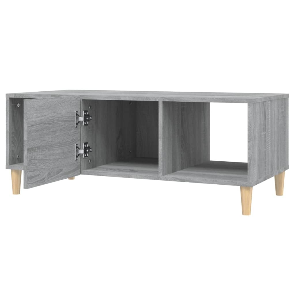VidaXL Salontafel 102x50x40 cm bewerkt hout grijs sonoma eikenkleurig