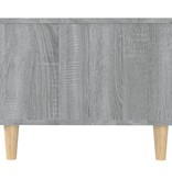 VidaXL Salontafel 102x50x40 cm bewerkt hout grijs sonoma eikenkleurig