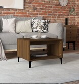VidaXL Salontafel 60x50x40 cm bewerkt hout bruineikenkleurig