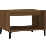 VidaXL Salontafel 60x50x40 cm bewerkt hout bruineikenkleurig