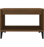 VidaXL Salontafel 60x50x40 cm bewerkt hout bruineikenkleurig