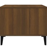 VidaXL Salontafel 60x50x40 cm bewerkt hout bruineikenkleurig
