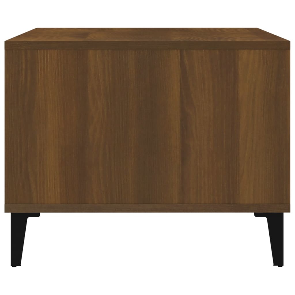 VidaXL Salontafel 60x50x40 cm bewerkt hout bruineikenkleurig