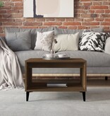 VidaXL Salontafel 60x50x40 cm bewerkt hout bruineikenkleurig