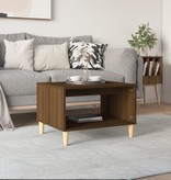 VidaXL Salontafel 60x40x50 cm bewerkt hout bruineikenkleurig