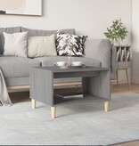 VidaXL Salontafel 60x40x50 cm bewerkt hout grijs sonoma eikenkleurig